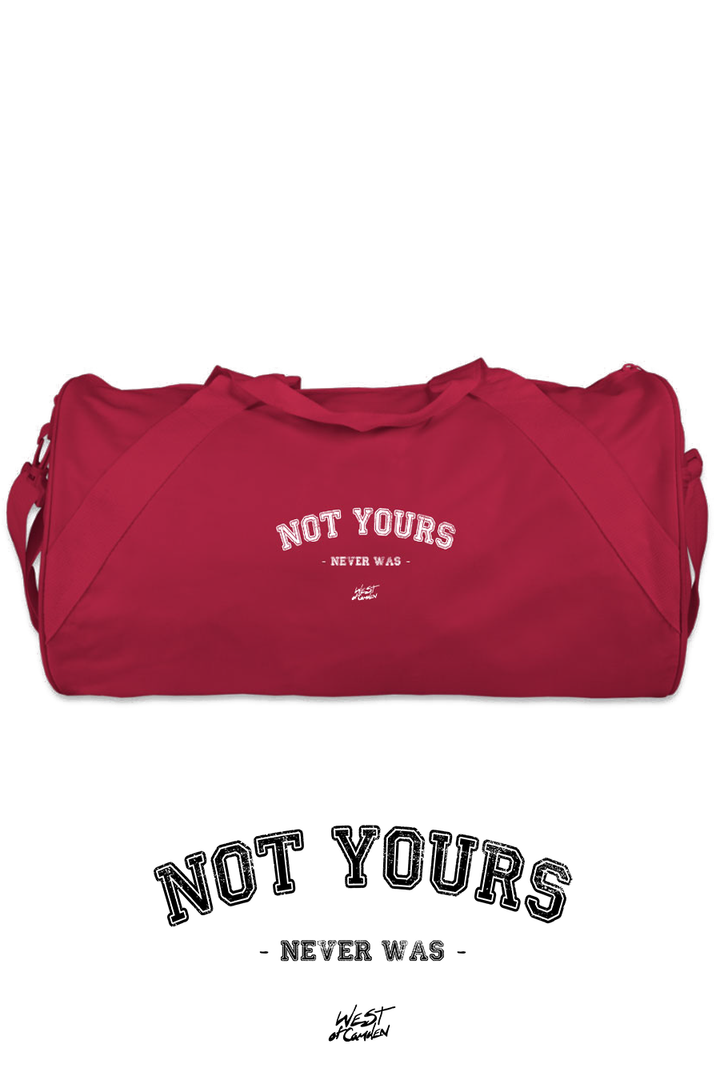 Not Yours Duffel Bag | Red - Thumbnail Image Number 1 of 2
