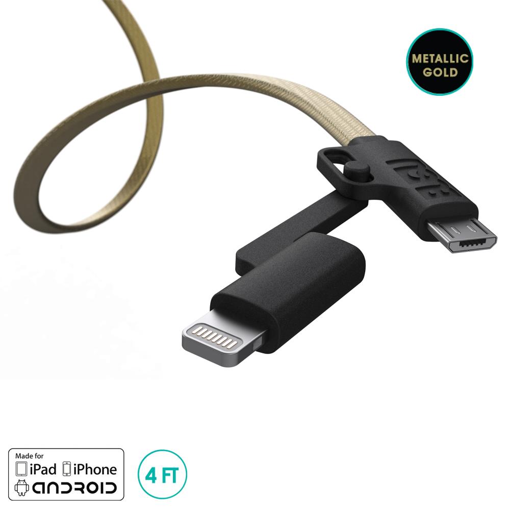 Cordz Duo Cable | Gold - Main Image Number 1 of 1