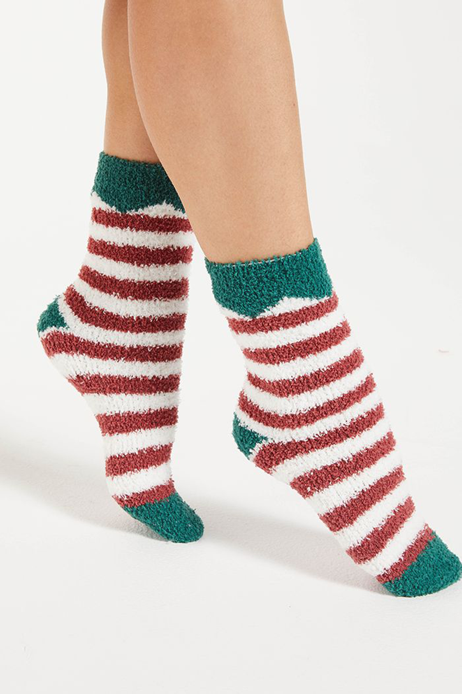 Elf Plush Socks | Rosy Red - Main Image Number 1 of 1