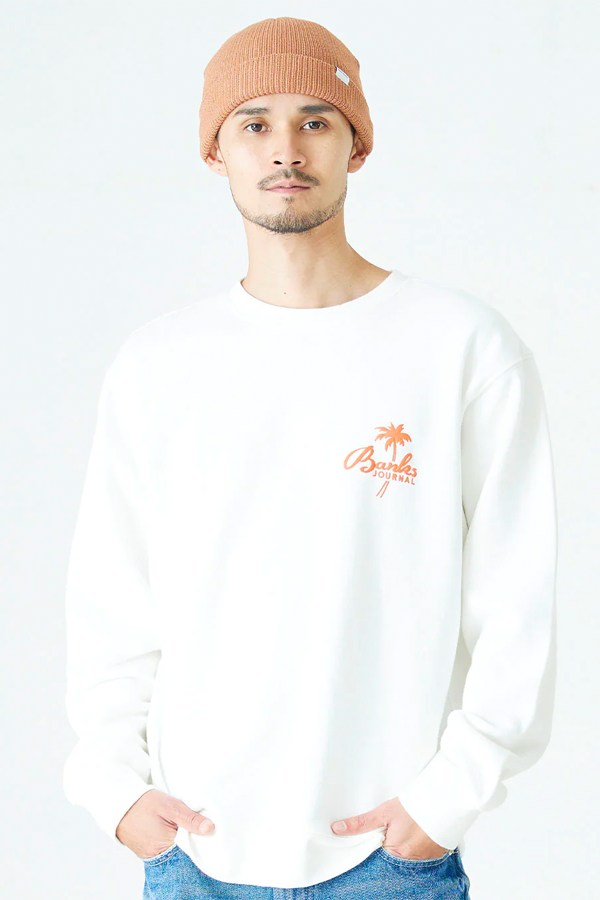 Retreat Crew Graphic Fleece | Off White - Thumbnail Image Number 1 of 2
