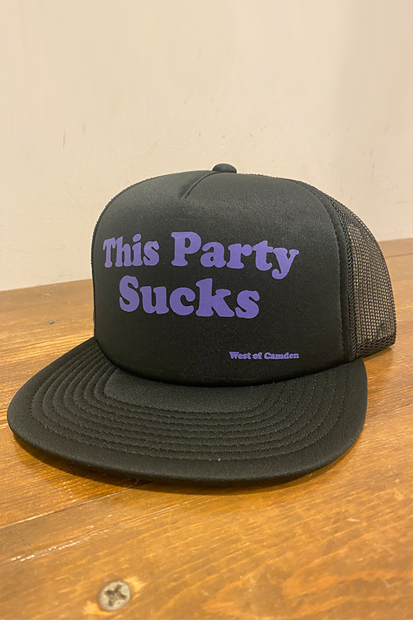 This Party Sucks Hat | Black / Purple - Main Image Number 1 of 1