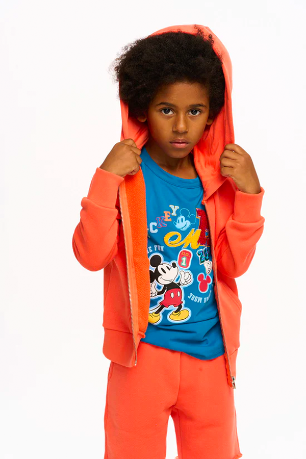 Zuma Cotton Terry Zip Up Hoodie | Tiger Lily - Thumbnail Image Number 3 of 3
