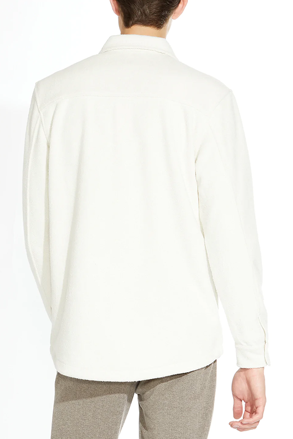 Durbin Knit Shirt Jacket | Cream