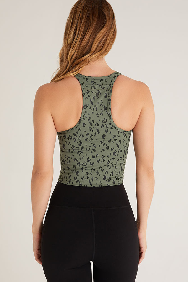 Breathe Leo Cropped Tank | Forest - Main Image Number 2 of 2