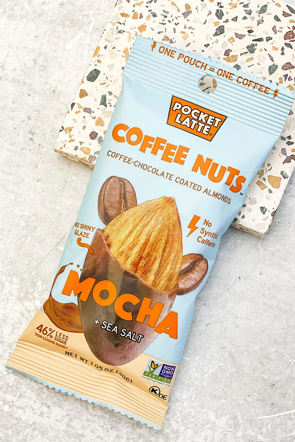 Mocha and Sea Salt Coffee Nuts | 1.05oz Pouch - Main Image Number 1 of 1