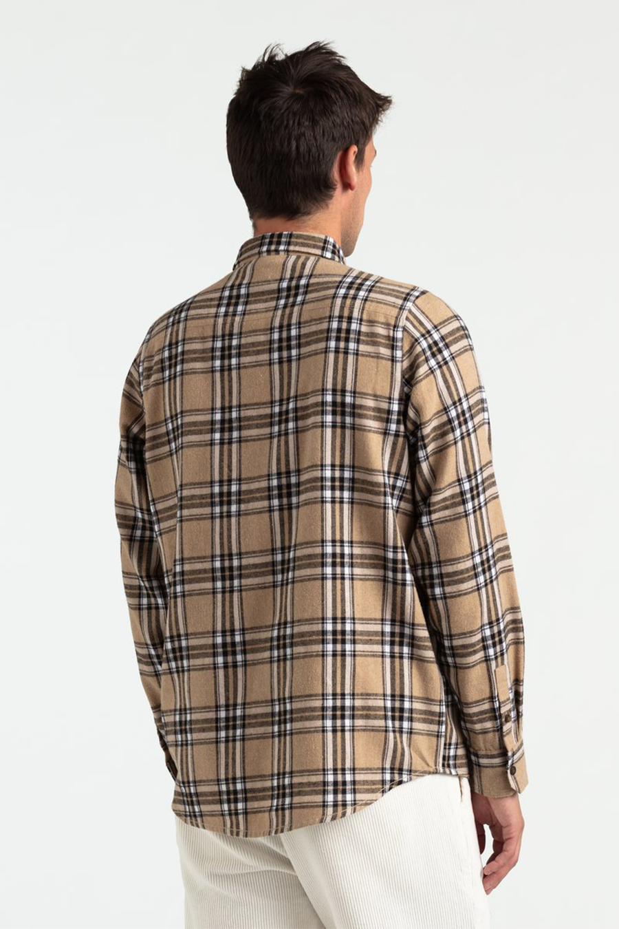 Vanish Flannel Shirt | Bone - Main Image Number 3 of 3
