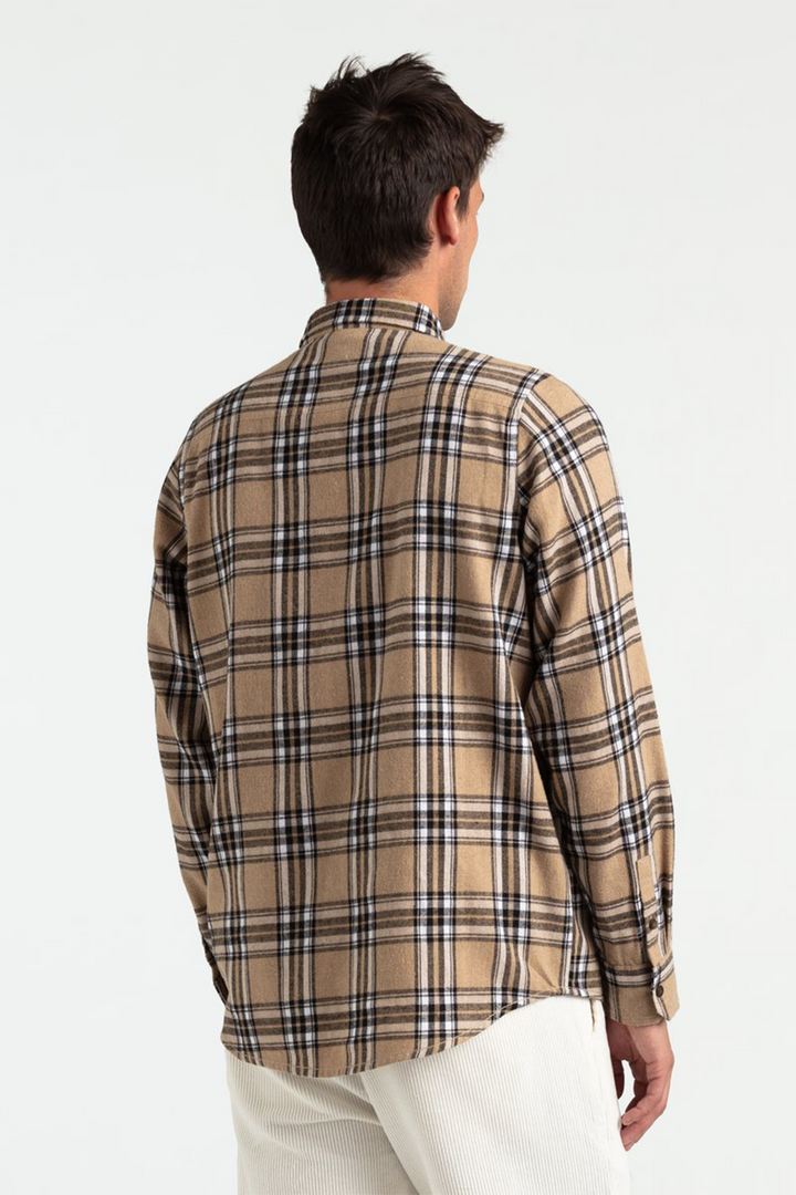 Vanish Flannel Shirt | Bone - Thumbnail Image Number 3 of 3
