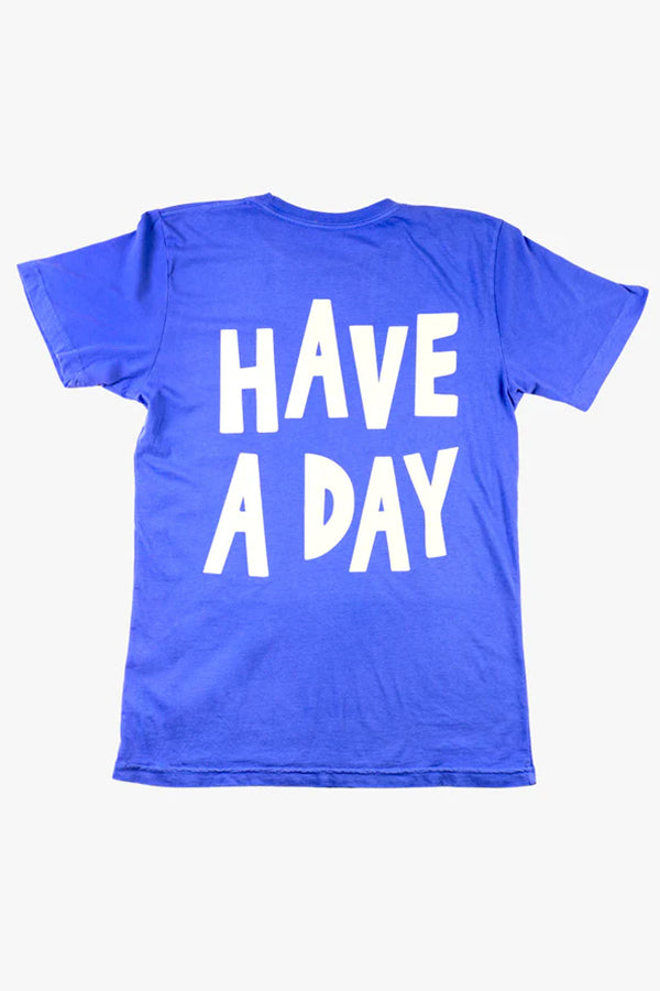 Having A Day Tee | Blue - Main Image Number 2 of 2