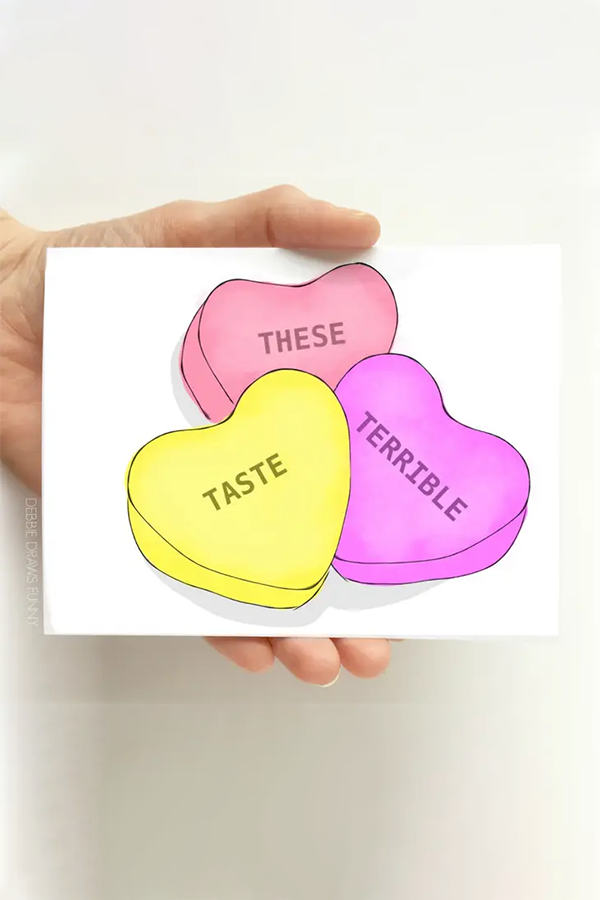 These Taste Terrible Valentines Card - Main Image Number 1 of 1
