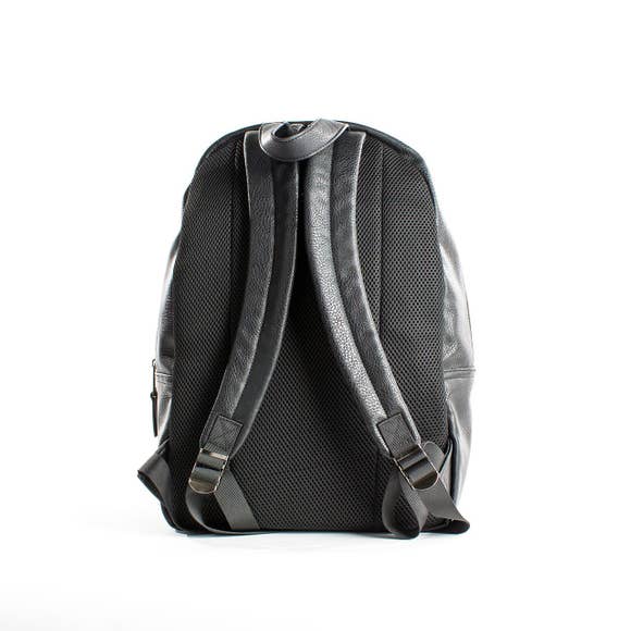 Pebbled Leather Backpack - Main Image Number 3 of 3