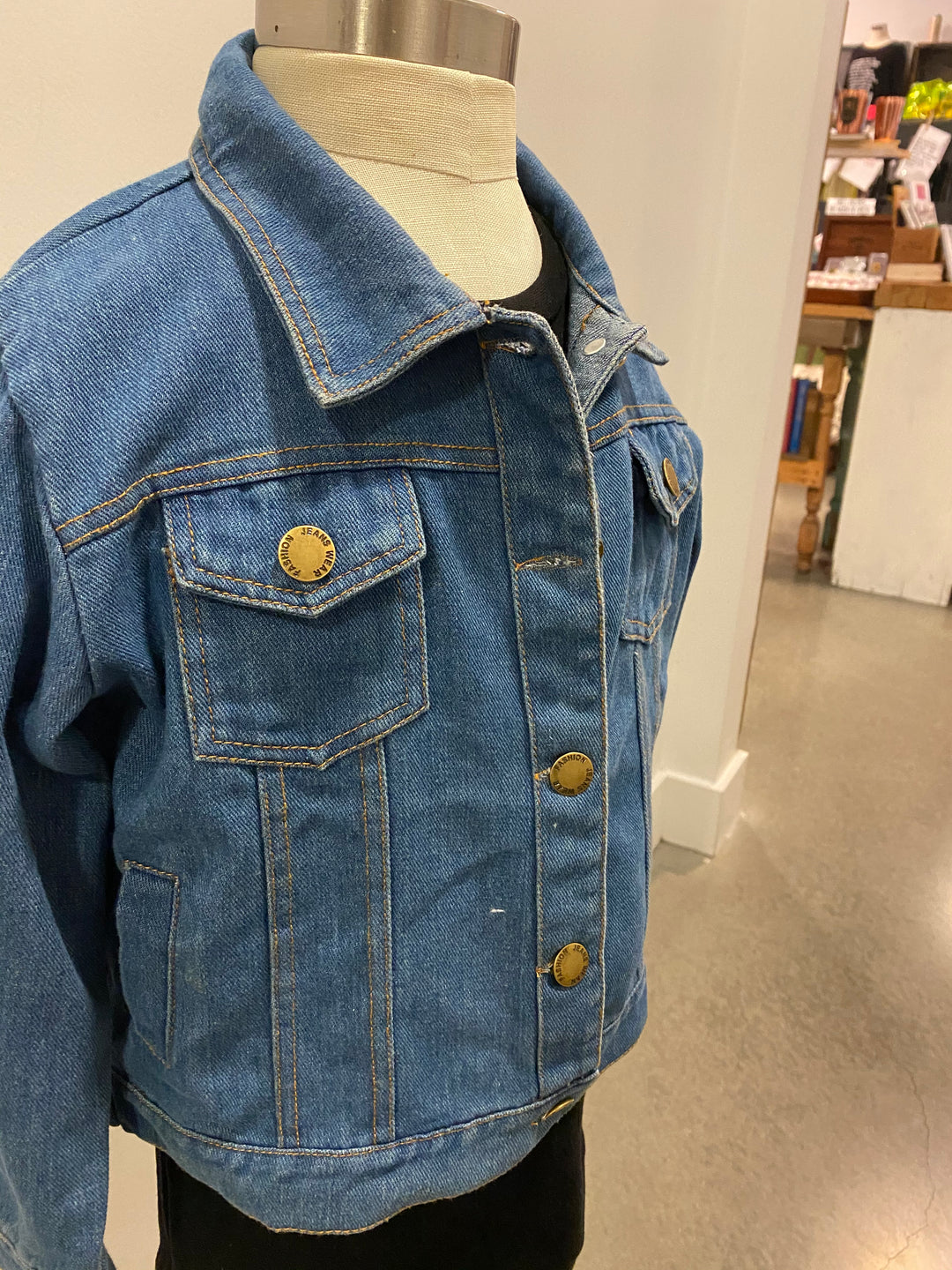 Kids Denim Jacket | Washed Blue - Main Image Number 1 of 1
