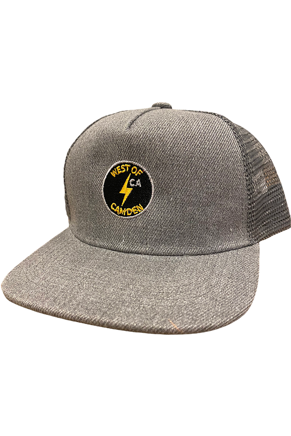 Kids Bolt Trucker Hat | Grey / Black - Main Image Number 1 of 1