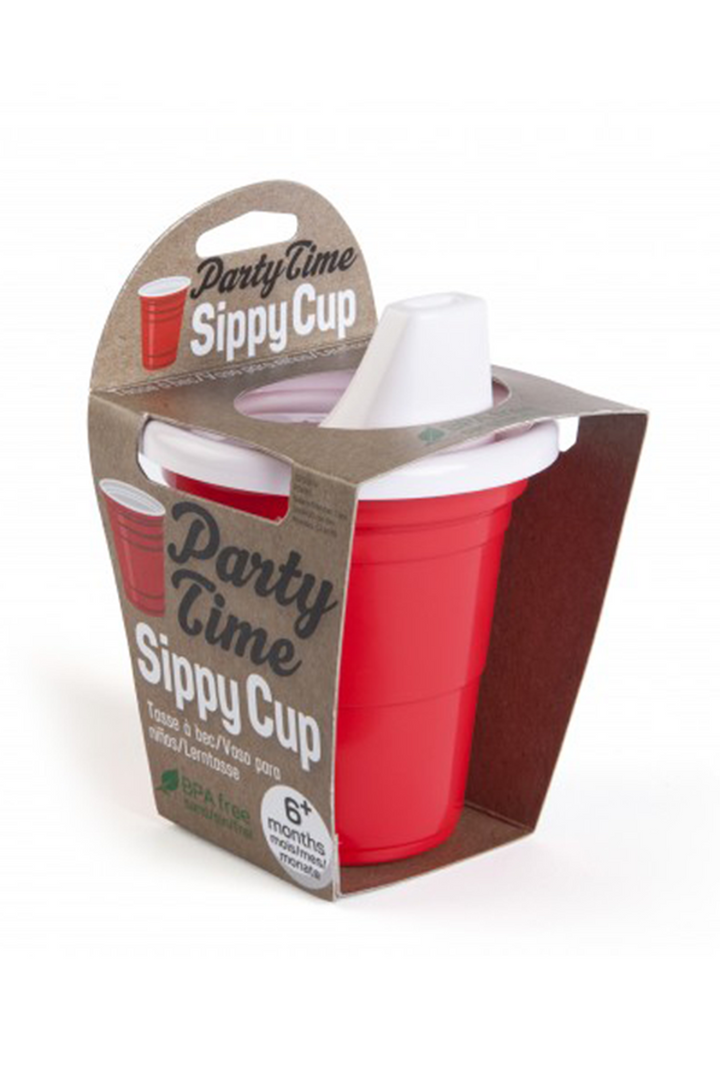 Party Time Red Solo Sippy Cup - West of Camden - Thumbnail Image Number 1 of 2

